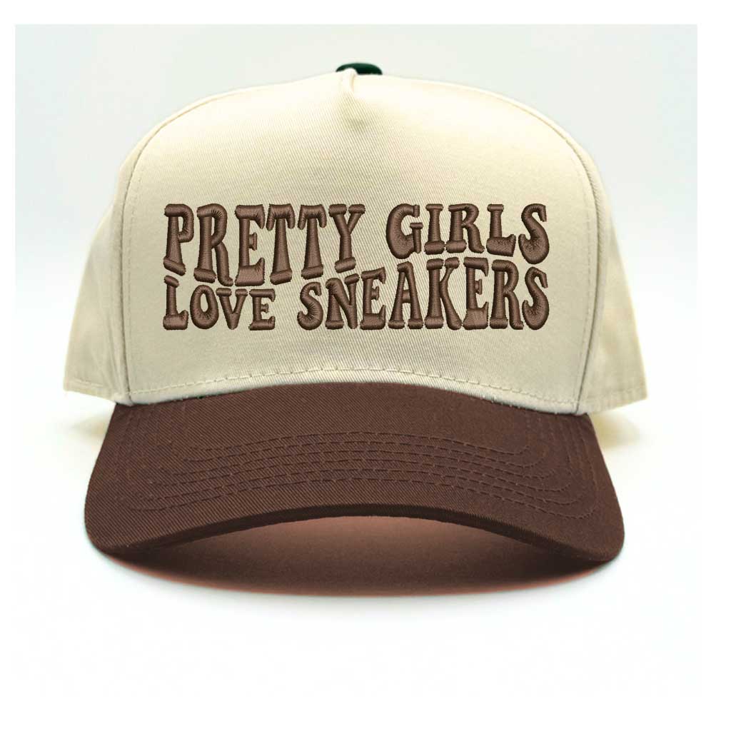 Pretty Girls Love Sneakers Five Panel Baseball Cap - Trendy &amp; Comfortable Statement Hat