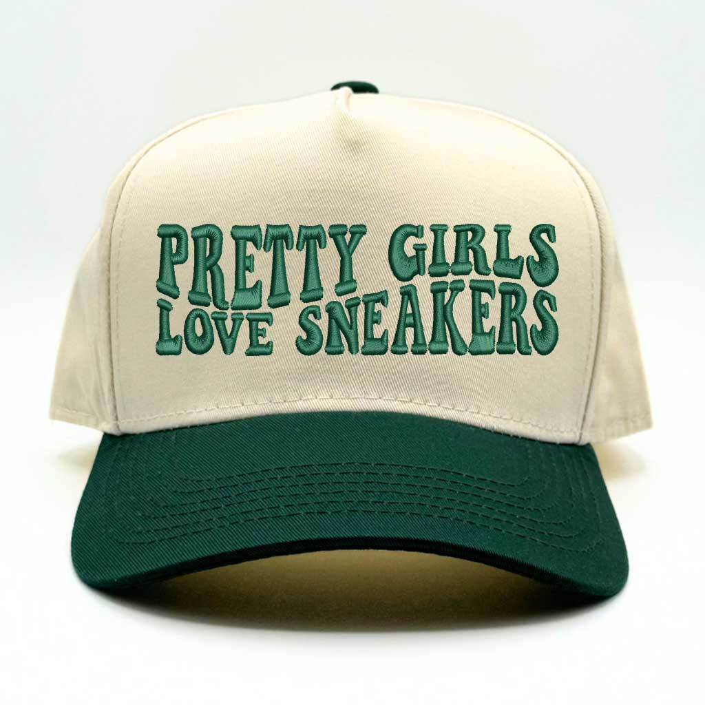 Pretty Girls Love Sneakers Five Panel Baseball Cap - Trendy &amp; Comfortable Statement Hat
