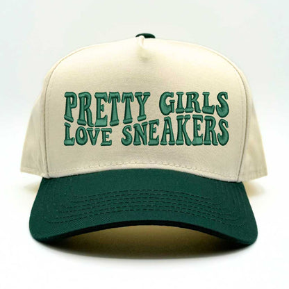 Pretty Girls Love Sneakers Five Panel Baseball Cap - Trendy &amp; Comfortable Statement Hat
