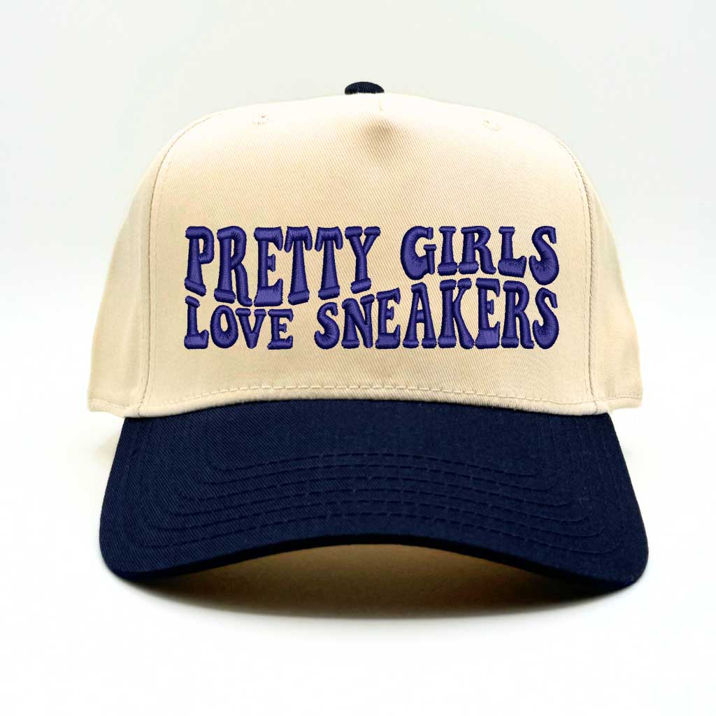 Pretty Girls Love Sneakers Five Panel Baseball Cap - Trendy &amp; Comfortable Statement Hat