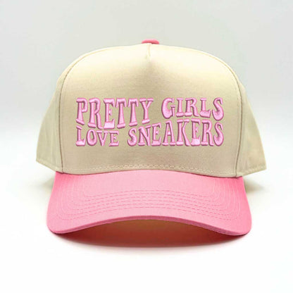 Pretty Girls Love Sneakers Five Panel Baseball Cap - Trendy &amp; Comfortable Statement Hat