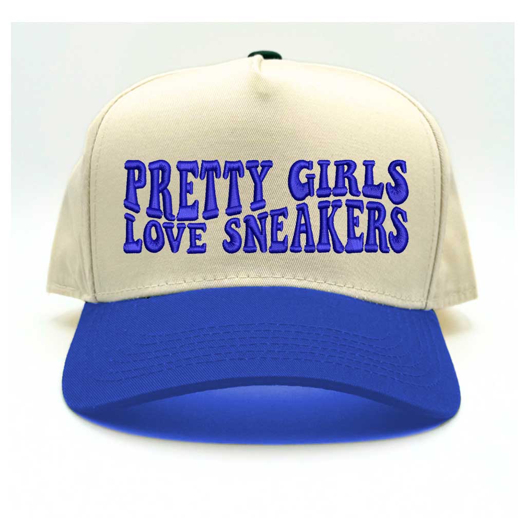 Pretty Girls Love Sneakers Five Panel Baseball Cap - Trendy &amp; Comfortable Statement Hat