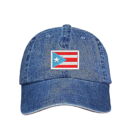 Puerto Rico Flag Hat – Light Blue Flag PR Baseball Cap
