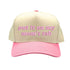 Natural Pink On My Mom’s Tab Spring Two Tone 5 Panel Embroidered Baseball Hat! Featuring a stylish two-tone design, premium embroidery, and an adjustable snapback closure for the perfect fit - DSY Lifestyle