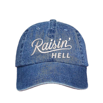Light Denim Bold, embroidered hat with a rebellious message, perfect for those who love to make a statement – DSY Lifestyle