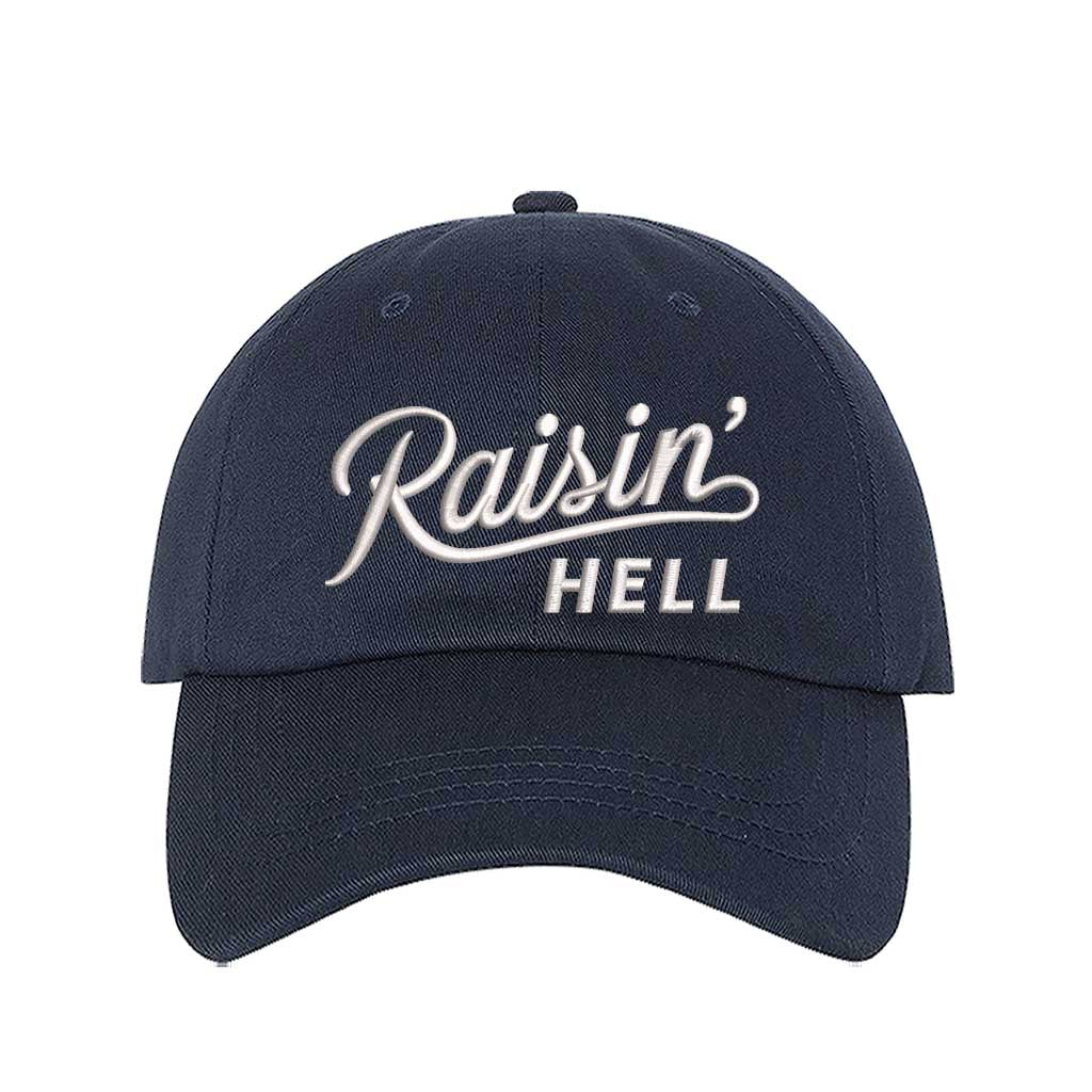 Navy Blue Bold, embroidered hat with a rebellious message, perfect for those who love to make a statement – DSY Lifestyle