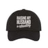 Black Raising My Husband Is Exhausting Embroidered Baseball Hat with curved brim and adjustable hook an loop closure, perfect funny wife gift – DSY Lifestyle