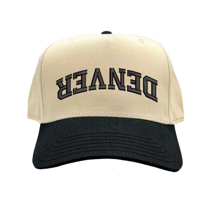 Custom Upside Down Text Hat – Personalized Varsity Baseball Cap