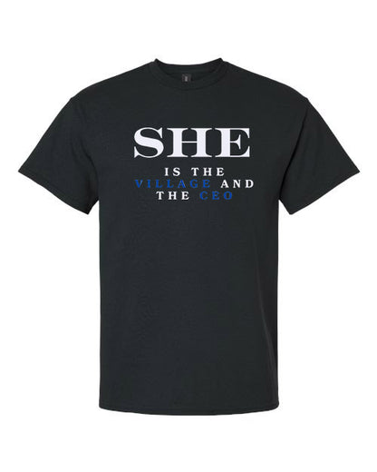 She Is The Village T-Shirt – Celebrate Moms Who Do It All