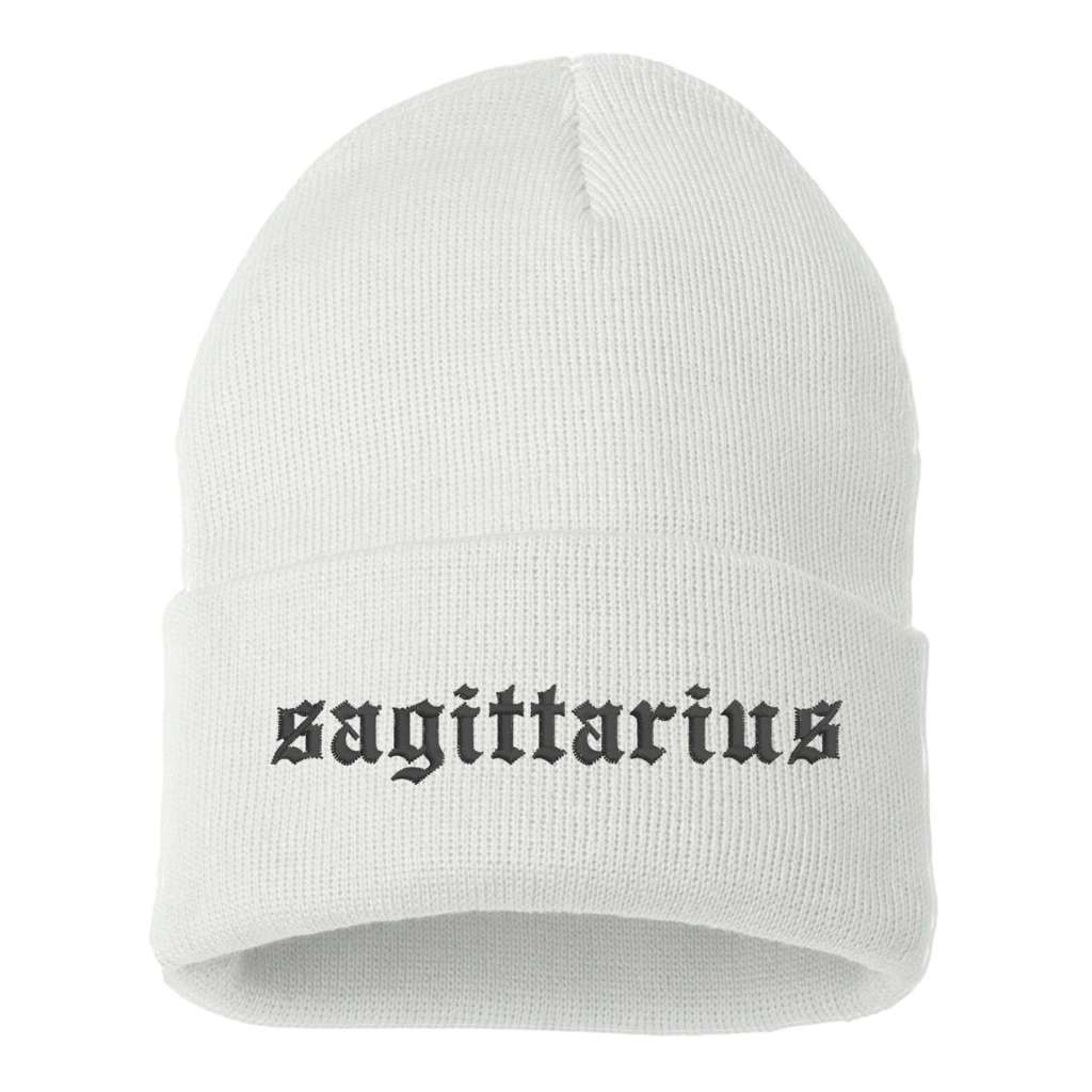 Sagittarius Cuffed Beanie - Zodiac Sign Beanie Cap