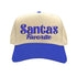 Natural Royal Blue Santa’s Favorite Christmas Two Tone 5 Panel Embroidered Baseball Hat with bold festive embroidery and adjustable snapback closure – DSY Lifestyle