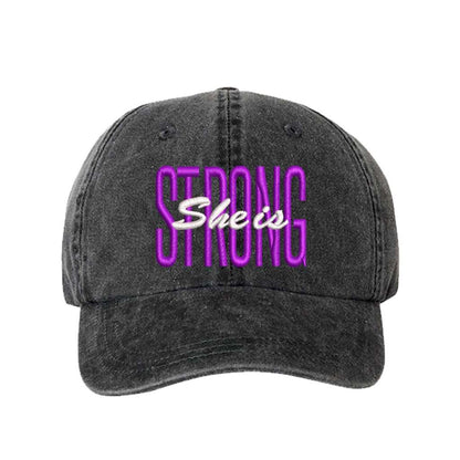She Is Strong Baseball Cap - Women Empowering Hats