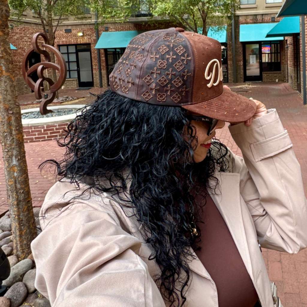 Dallas Suede Rhinestone Baseball hat