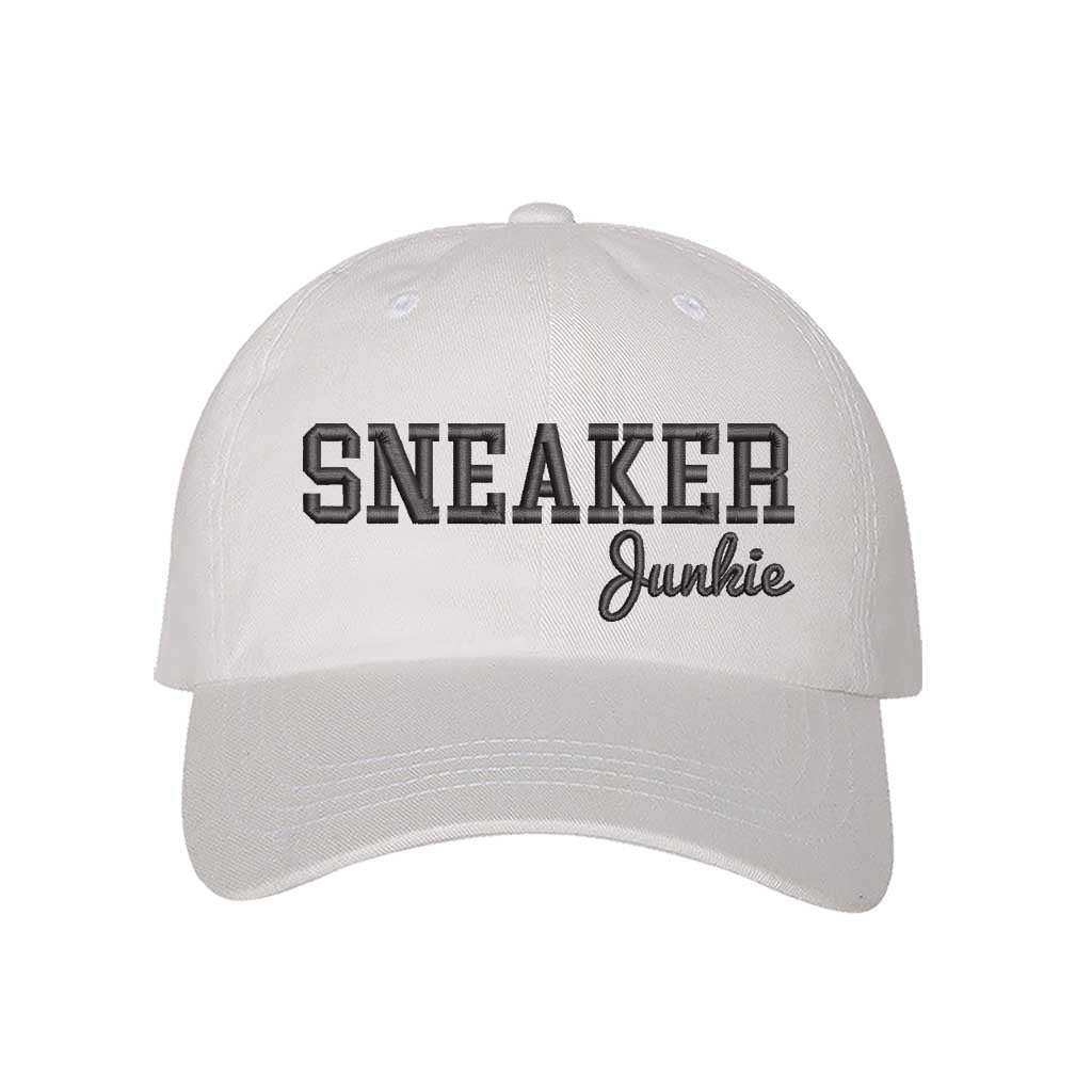 Sneaker Junkie White Baseball Cap - DSY Lifestyle