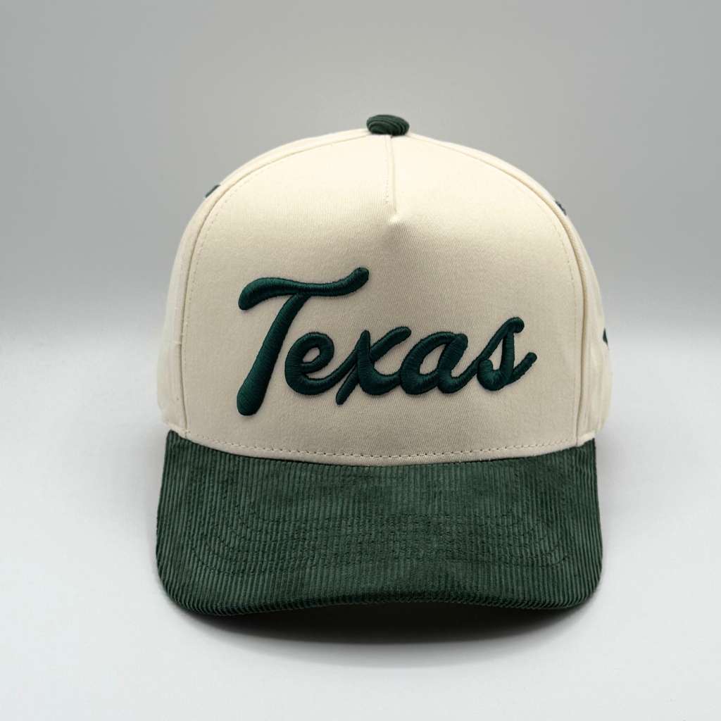 Texas 3D Corduroy Baseball Hat
