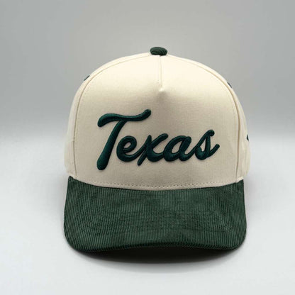 Texas 3D Corduroy Baseball Hat
