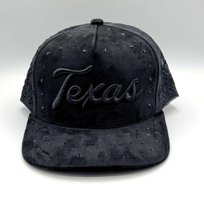 Texas Suede Rhinestone Baseball hat