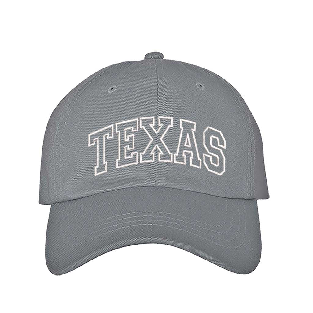 Gray Minimalist outline of Texas for Lone Star State lovers who want a simple yet bold design – DSY Lifestyle.
