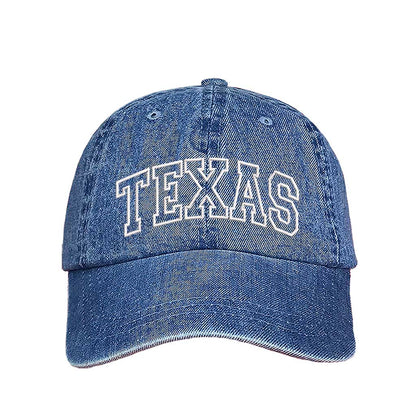 Light Denim Minimalist outline of Texas for Lone Star State lovers who want a simple yet bold design – DSY Lifestyle.