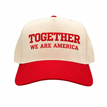Together We Are America Hat – Unity &amp; Latina Pride Embroidered Baseball Cap