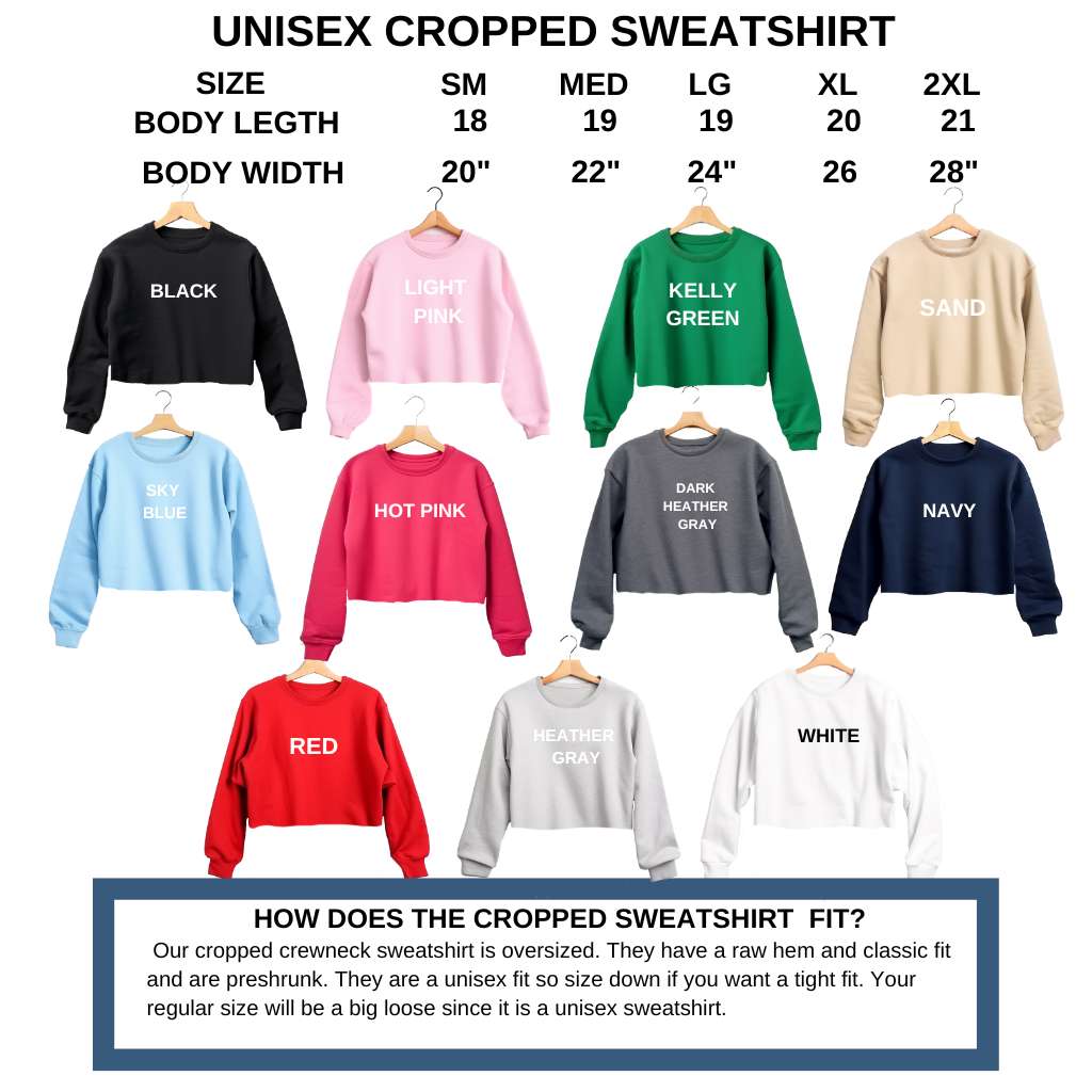Cropped Crewneck Sweatshirt | Oversized Crop Sweatshirts