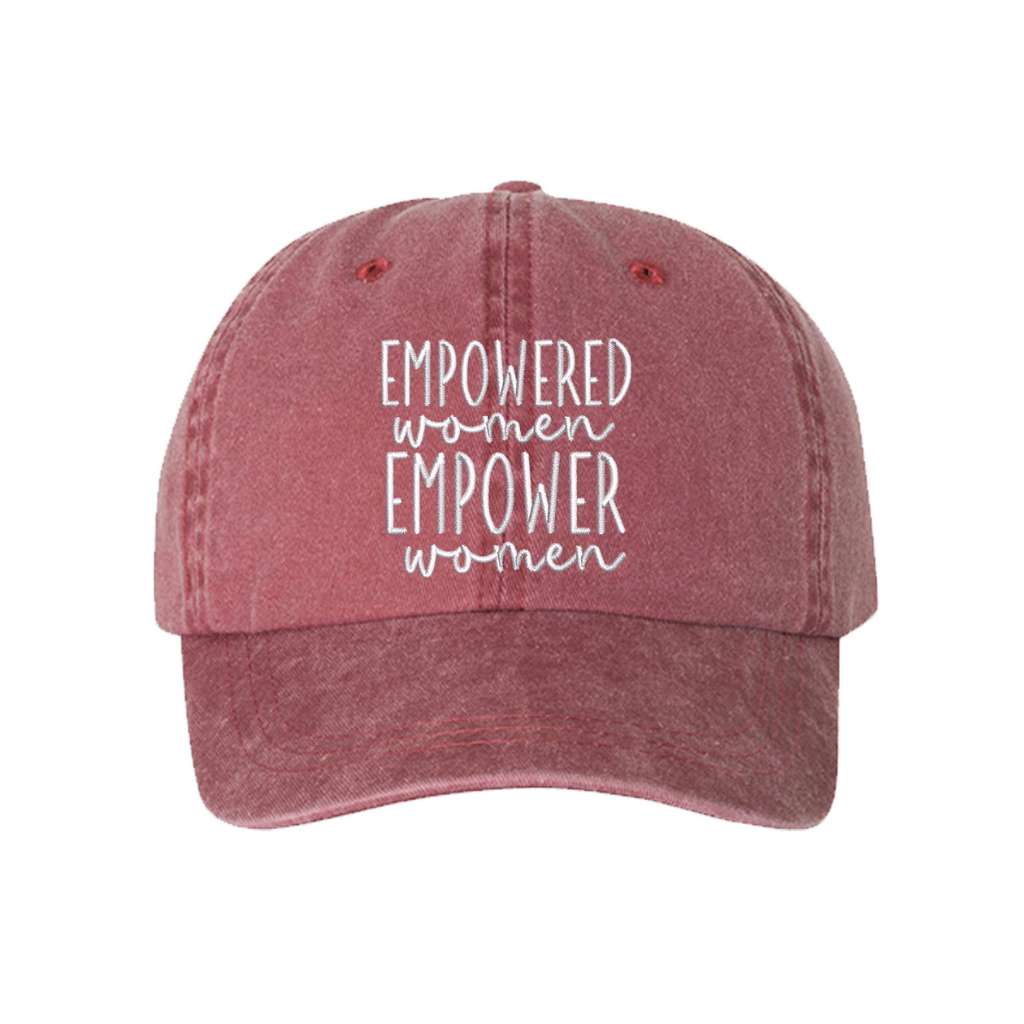 Empower Women Washed Baseball Hat- Empowered Women Baseball Hat