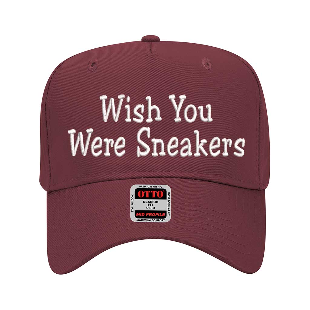 Wish You Were Sneakers 5 Panel Baseball Hat