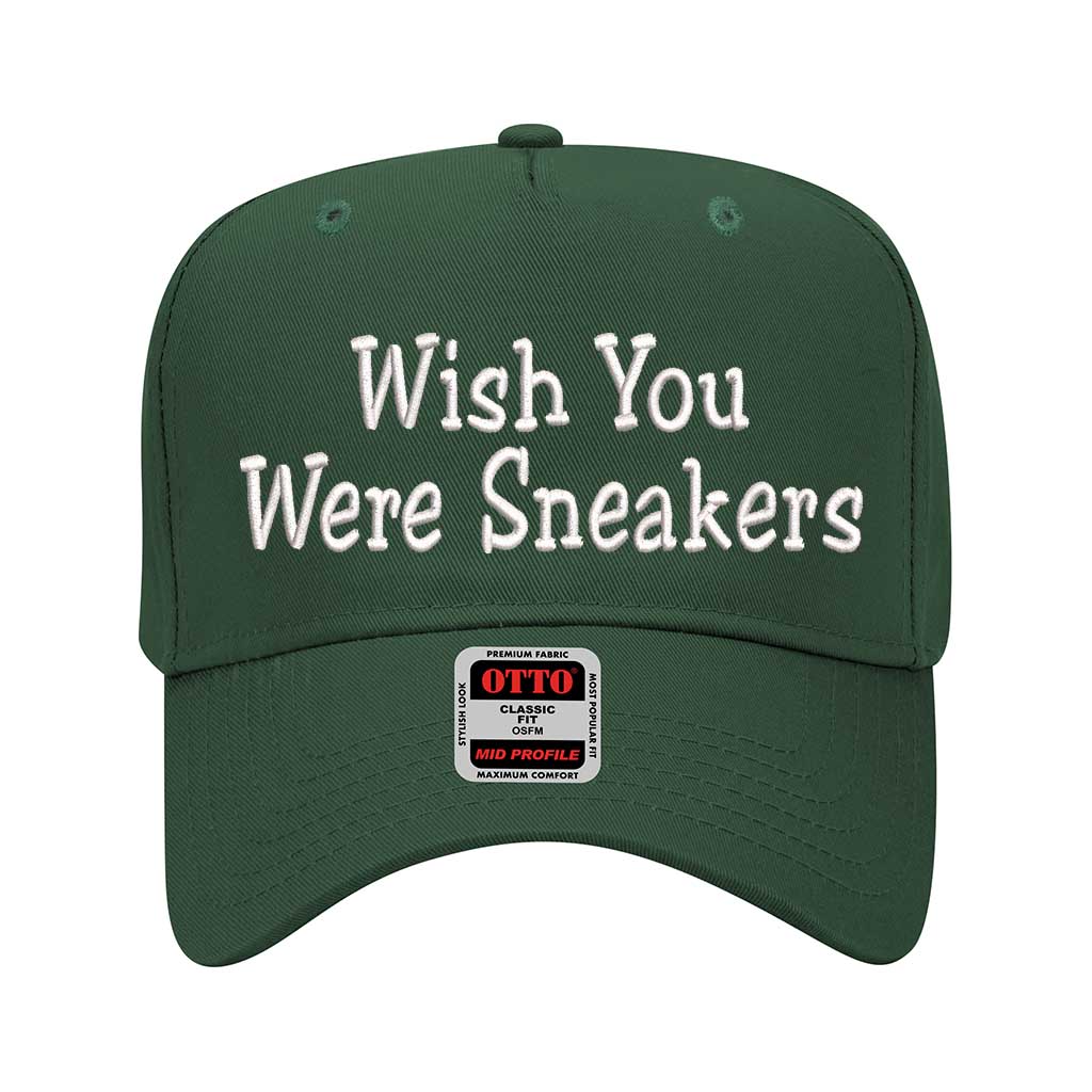 Wish You Were Sneakers 5 Panel Baseball Hat