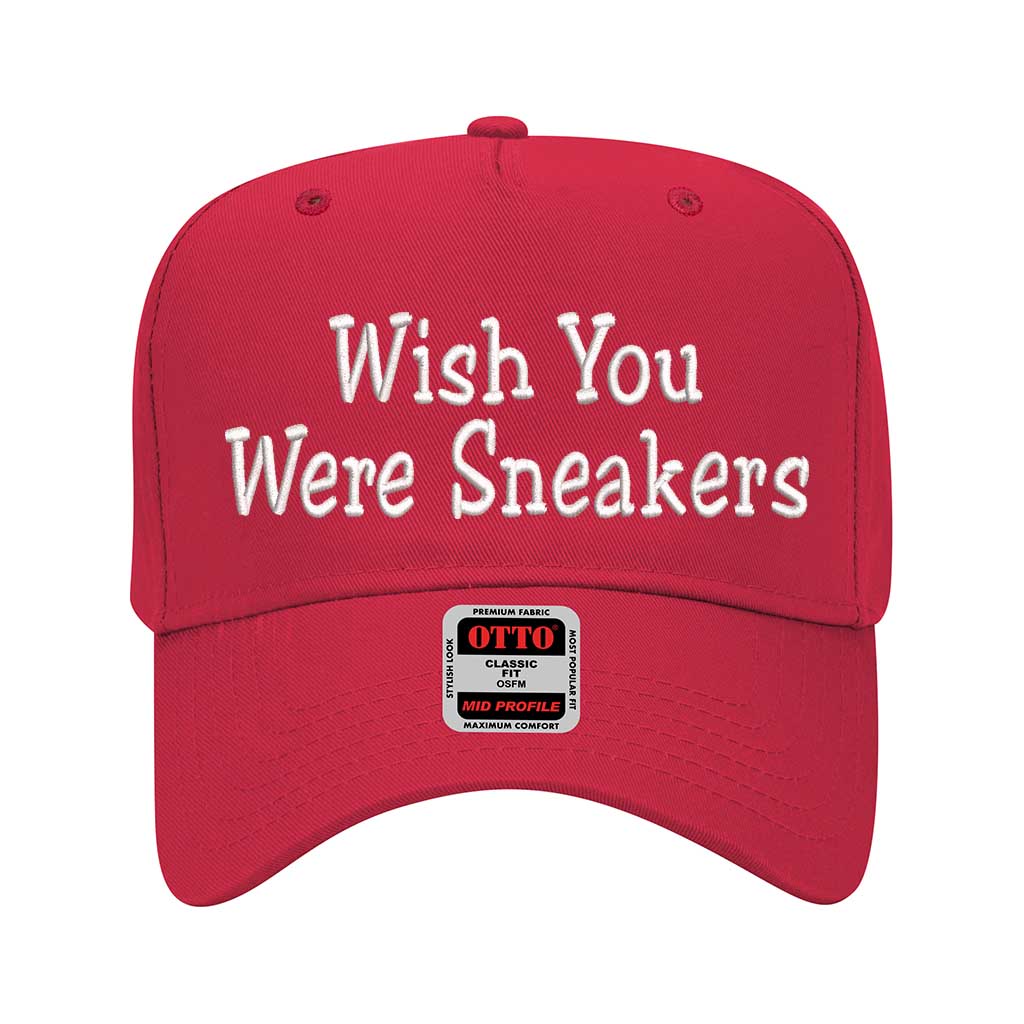 Wish You Were Sneakers 5 Panel Baseball Hat