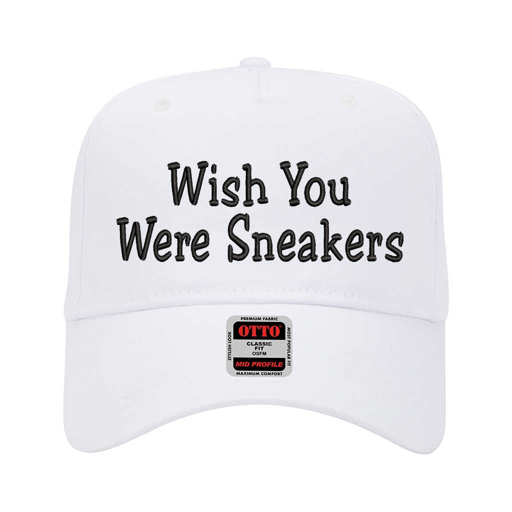 Wish You Were Sneakers 5 Panel Baseball Hat