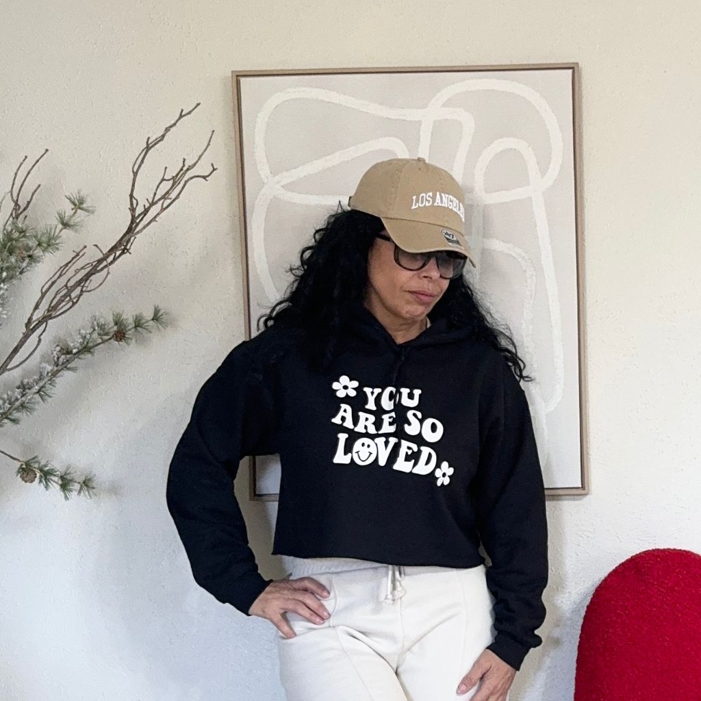 You are so Loved Cropped Hoodie - DSY Lifestyle