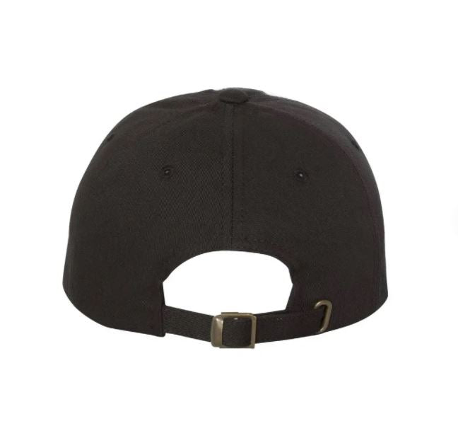Back of baseball hat showing brass buckle adjustment - DSY Lifestyle