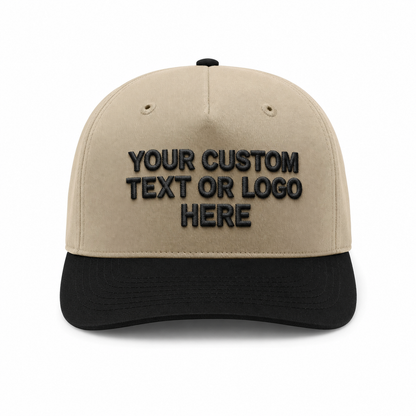Custom Embroidered Two-Tone Baseball Hat — Personalized Statement Cap