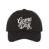 Black Game Day 3D Embroidered Baseball Hat with adjustable strap and raised embroidery - DSY Lifestyle