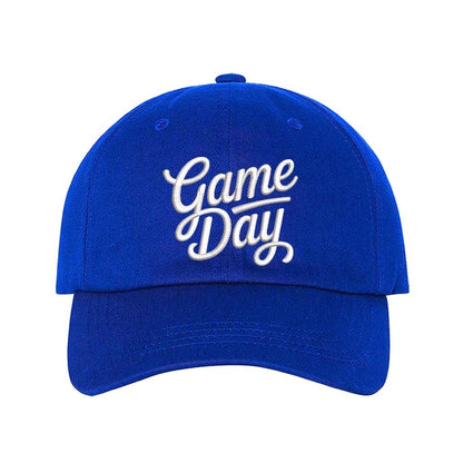 Royal Blue Game Day 3D Embroidered Baseball Hat with adjustable strap and raised embroidery - DSY Lifestyle