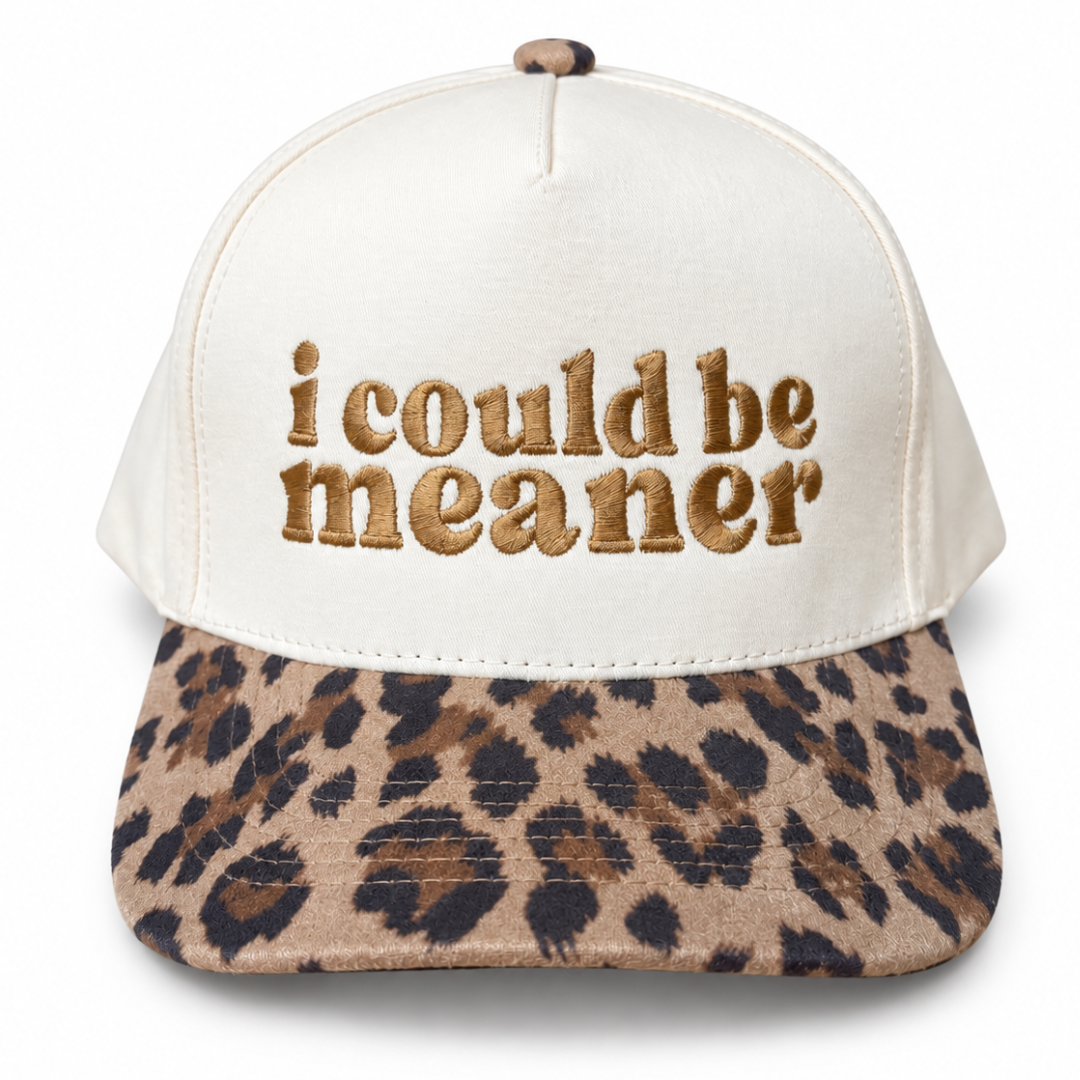 Leopard Brim Trucker Hat
