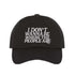 Black I Don’t Wanna Be Where The People Are embroidered baseball hat with adjustable hook & loop closure, funny introvert cap for casual everyday outfits – DSY Lifestyle.