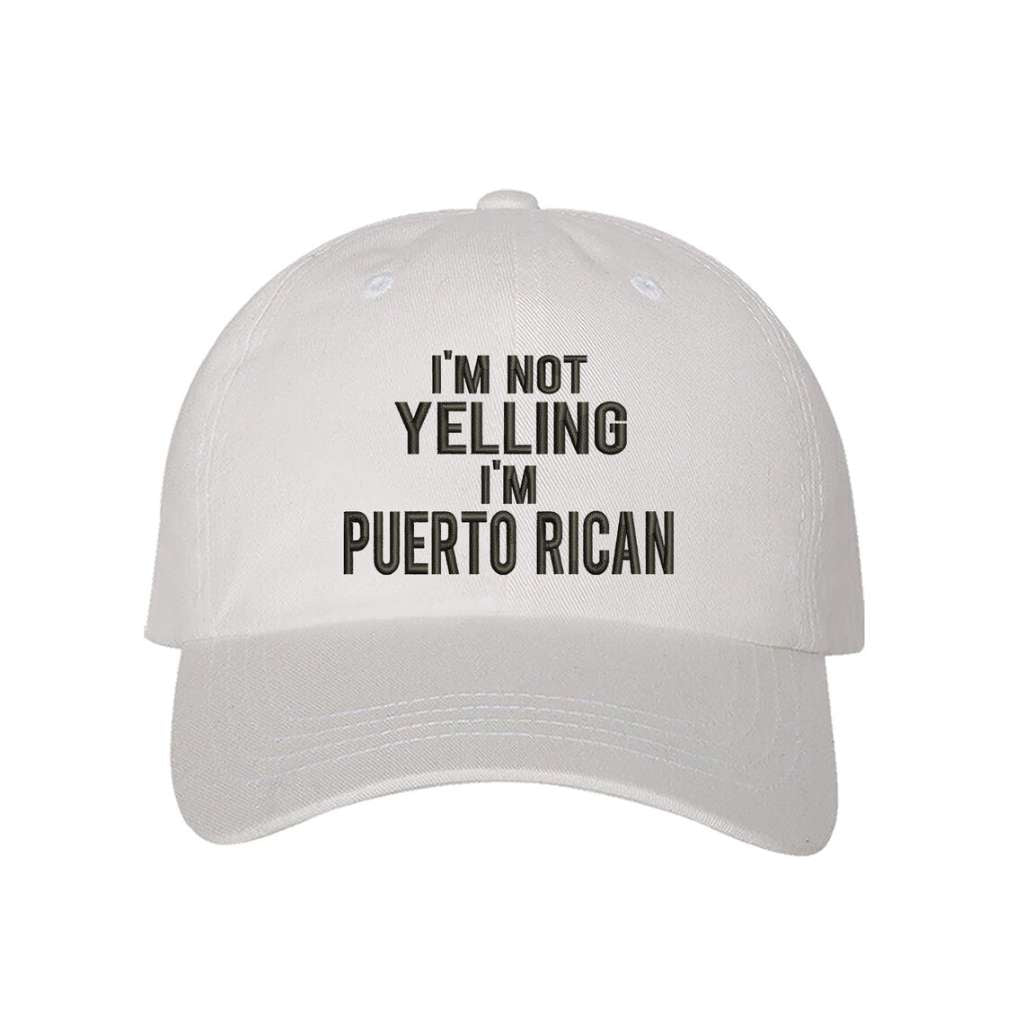 White stylish baseball hat with I&