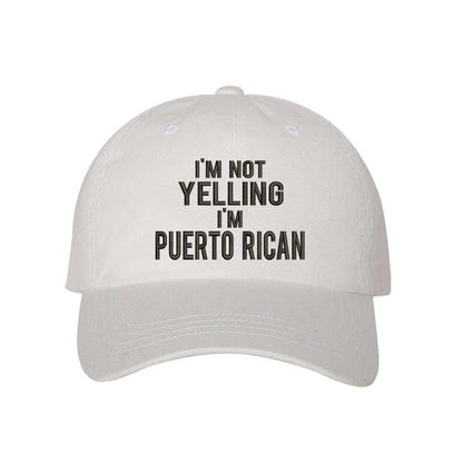 White stylish baseball hat with I&
