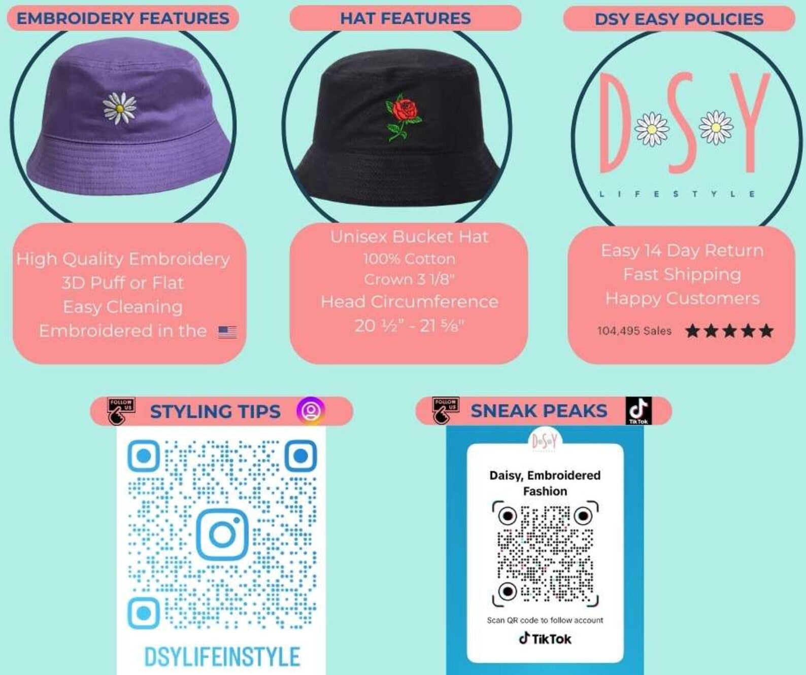 Airplane Mode Embroidered Statement Bucket Hat