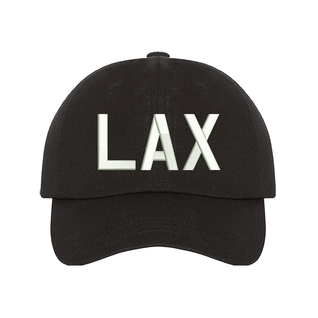 Personalized airport code cap, close-up — DSY Lifestyle