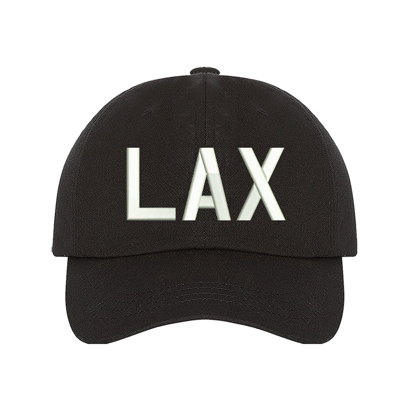 Personalized airport code cap, close-up — DSY Lifestyle