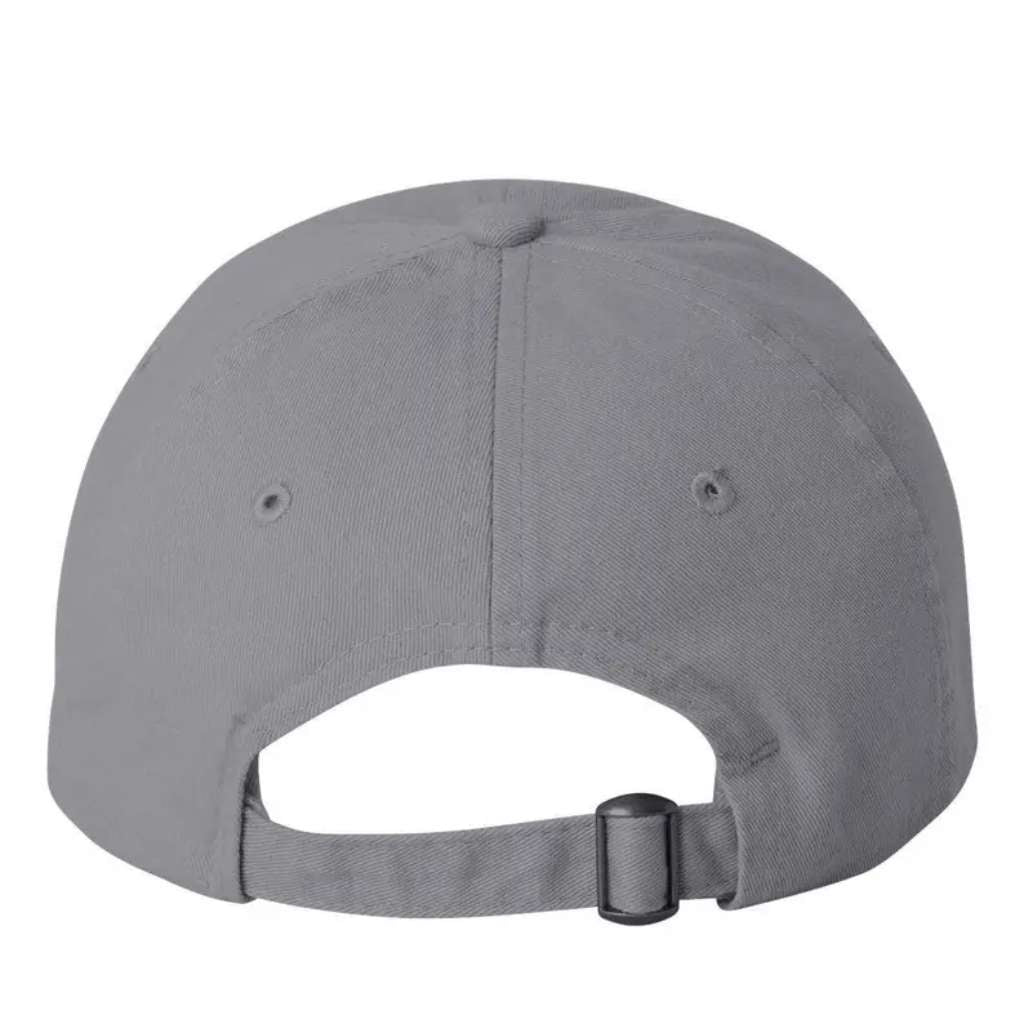 Gray Baseball Hat Adjustable Strap