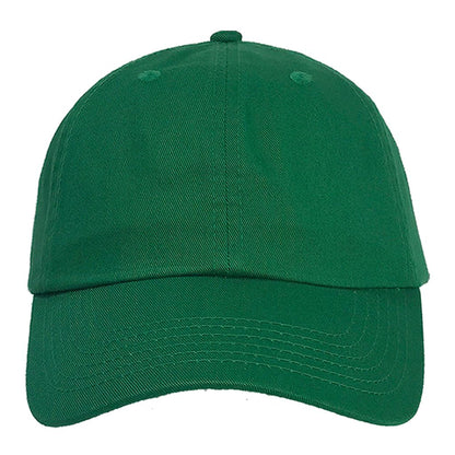 Kelly green custom embroidered baseball cap personalized with your text or logo