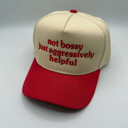 Not Bossy Just Aggressively Helpful 5 Panel Baseball Hat
