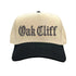 Natural Black Oak Cliff embroidered two-tone baseball hat with retro 5-panel design and adjustable snapback snapback closure – DSY Lifestyle.