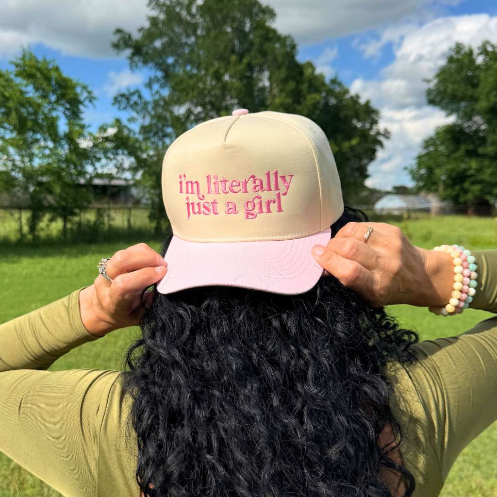 DSY Lifestyle I'm Literally Just a Girl embroidered baseball hat