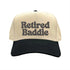 Natural Black Unisex, low-profile 5-panel “Retired Baddie” stitched in bold, luxe thread Adjustable snapback closure - DSY Lifestyle