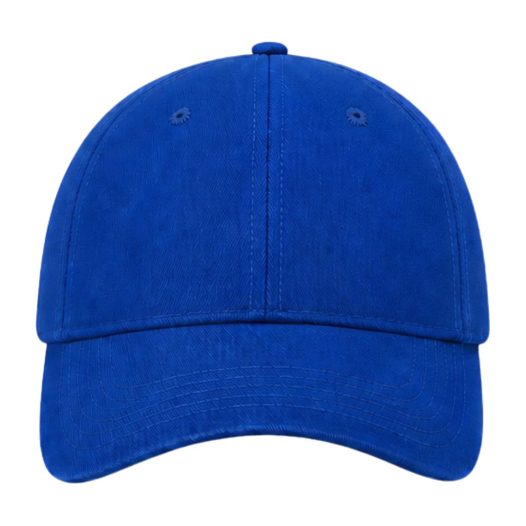 Royal blue custom embroidered baseball hat personalized with your text or logo