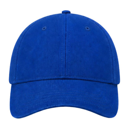 Royal blue custom embroidered baseball hat personalized with your text or logo